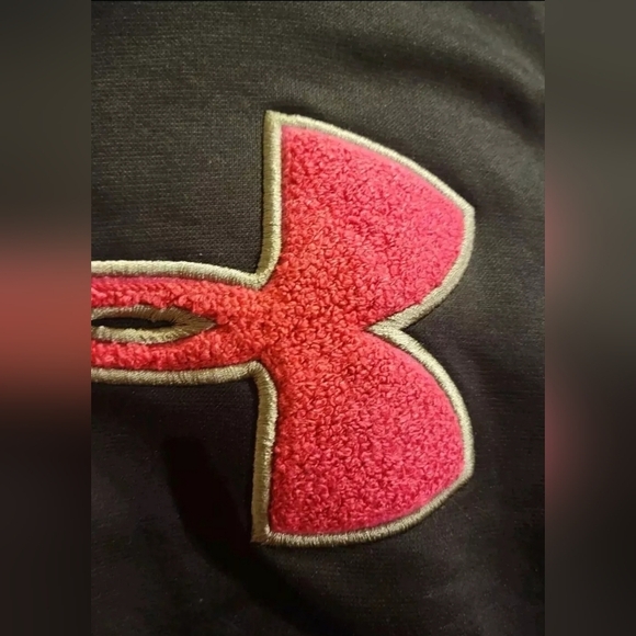 Under Armour Hoodie Womens Black Pink Sweatshirt UnderArmour Excellent Cond READ - Picture 8 of 9